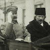 Pianista, kompozytor i polityk Ignacy Paderewski z Józefem Piłsudskim