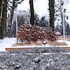 Zima w Szczytnie i okolicy w pracach plastycznych na podstawie zdjęć klas VI