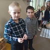 Międzyprzedszkolny konkurs matematyczny Kosmiczna przygoda - II miejsce Antek i Dominik