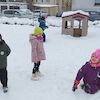 Zimą w ogrodzie przedszkolnym 