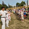 Karate - zajęcia w ogrodzie przedszkolnym 